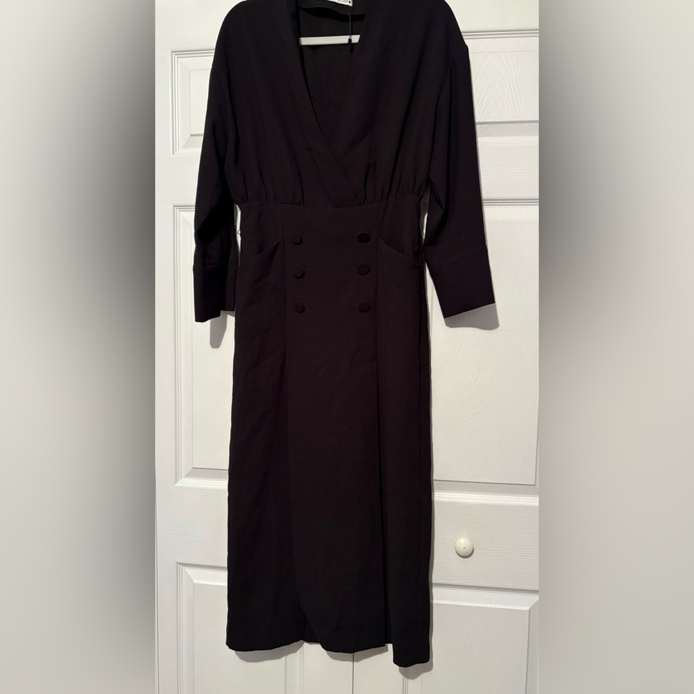 Zara Black Long Sleeve Dress